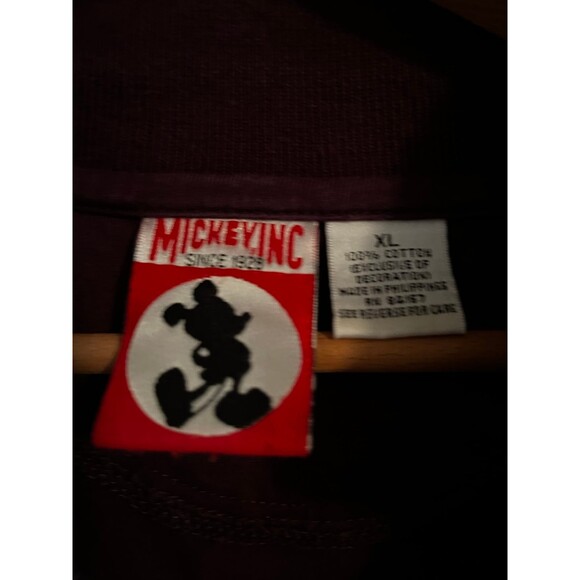 Vintage Mickey Mouse QUALITY THREADS long sleeve tshirt XL - Picture 3 of 3